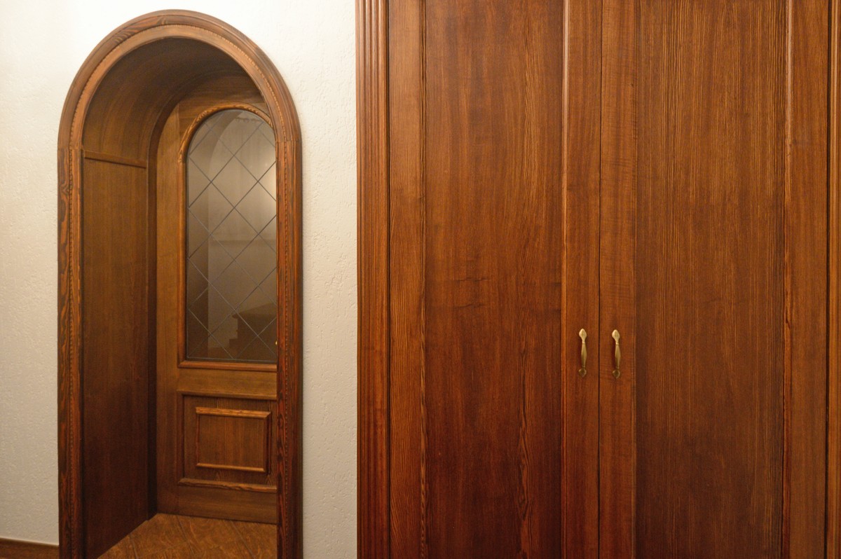Арочная дверь, шкаф, доборы, межкомнатная дверь, массив, арка